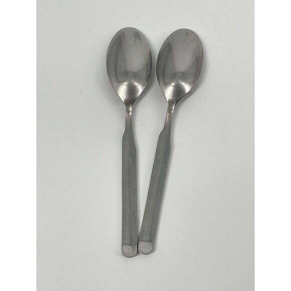 J A Henckels Zwilling Synergy Stainless Dinner Oval Soup Spoons 7 5/8” Set Of 2 - Picture 5 of 9